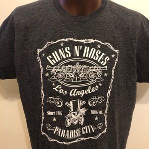 Gray Guns N’ Roses Band Tee